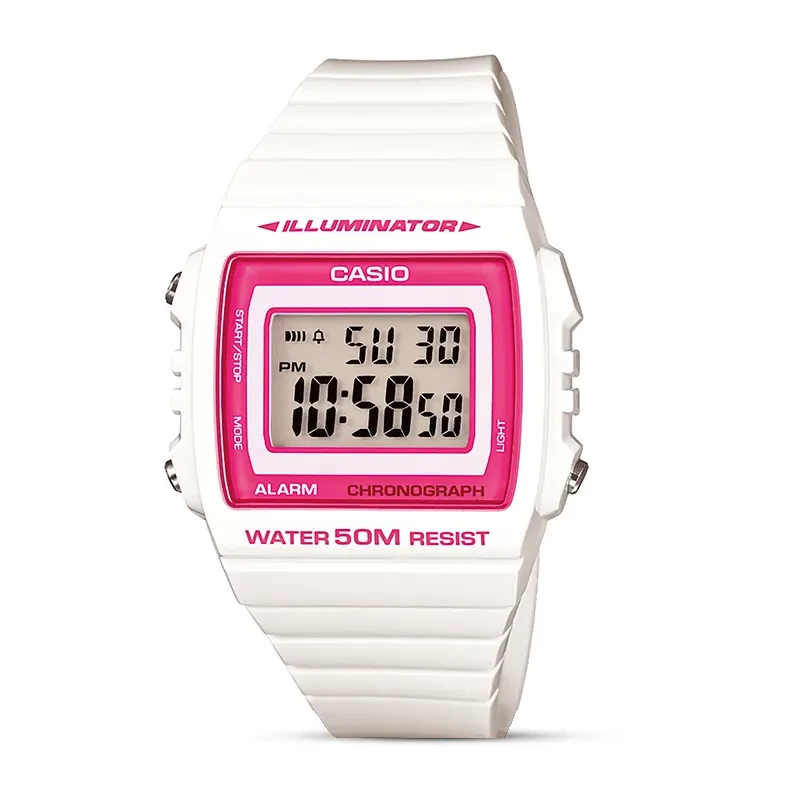 Casio W-215H-7A2VDF Youth Illuminator Digital Dial Ladies Watch